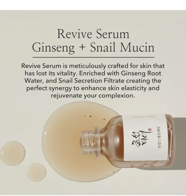 Beauty of Joseon Revive Snail Mucin Ginseng Serum